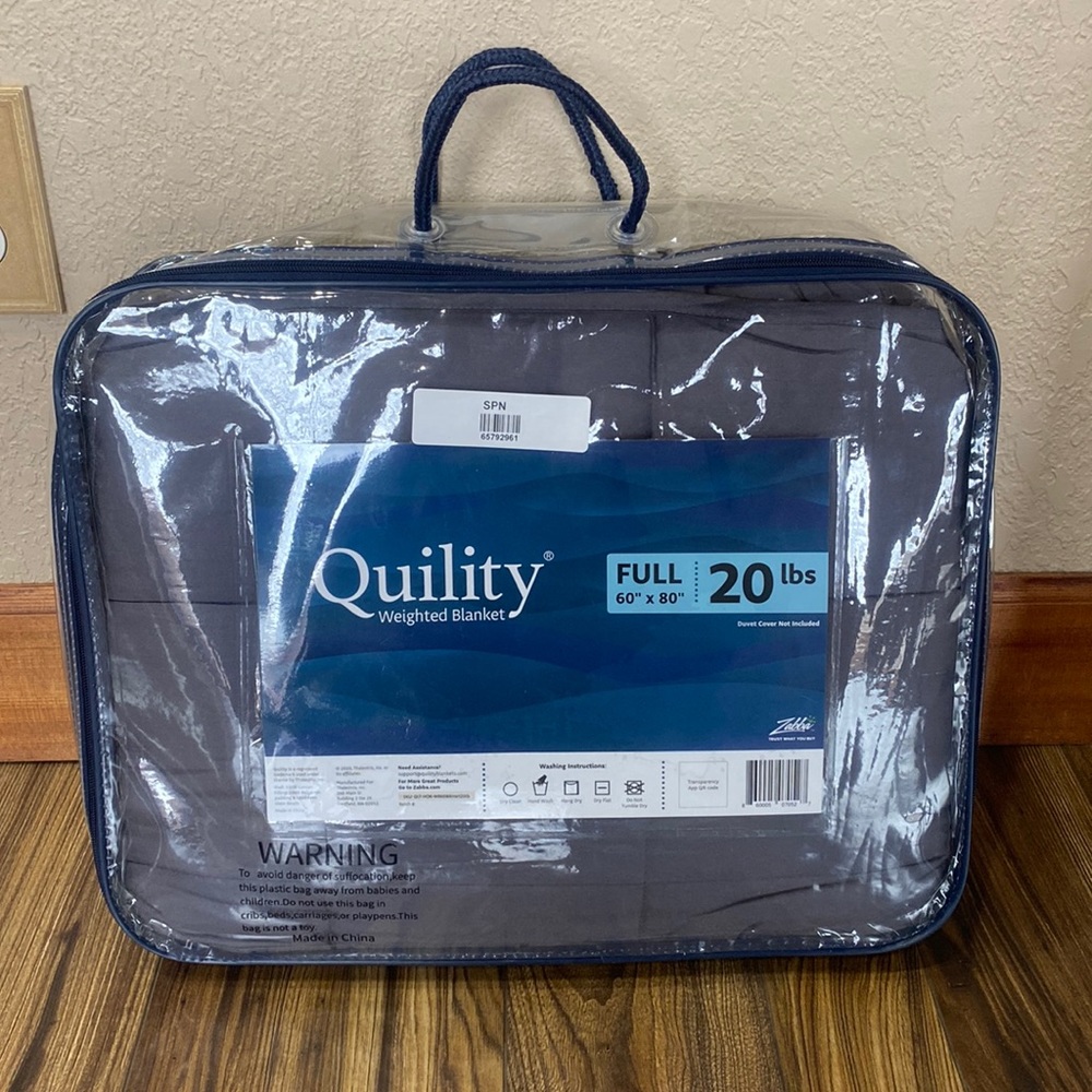 Brand New Quility Weight Blanket; 20 lbs; 60” x 80”